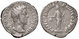ROMANE IMPERIALI - Commodo (177-192) - Denario - Busto laureato a d. /R La Libertà stante a s. con scettro e berretto C. 542 (AG g. 2,84)
qBB
