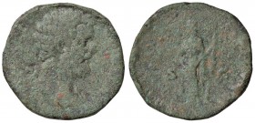 ROMANE IMPERIALI - Clodio Albino (193-195) - Sesterzio - Testa a d. /R La Felicità stante a s. con scettro e caduceo C. 16 (30 Fr.) (AE g. 15,65)
qMB...