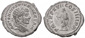 ROMANE IMPERIALI - Caracalla (198-217) - Denario - Testa laureata a d. /R Caracalla stante a s. con ramo e piccolo scettro C. 247; RIC 246 (AG g. 2,3)...