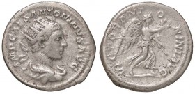 ROMANE IMPERIALI - Elagabalo (218-222) - Antoniniano - Busto radiato, drappeggiato e corazzato a d. /R La Vittoria andante a d. con corona e palma C. ...