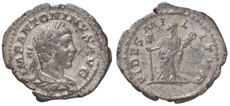 ROMANE IMPERIALI - Elagabalo (218-222) - Denario - Busto laureato e drappeggiato...
