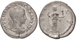 ROMANE IMPERIALI - Alessandro Severo (222-235) - Denario - Busto laureato a d. /R Nobilitas stante a d. con scettro e palladio C. 181; RIC 290 NC (AG ...