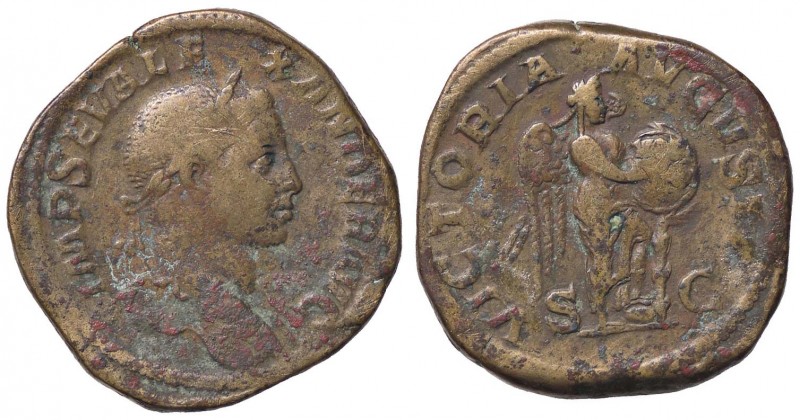 ROMANE IMPERIALI - Alessandro Severo (222-235) - Sesterzio - Busto laureato a d....