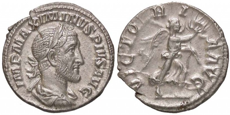 ROMANE IMPERIALI - Massimino I (235-238) - Denario - Busto laureato e corazzato ...