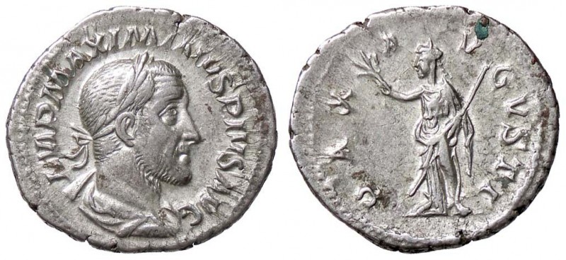 ROMANE IMPERIALI - Massimino I (235-238) - Denario - Busto laureato e corazzato ...