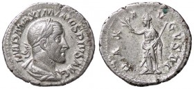 ROMANE IMPERIALI - Massimino I (235-238) - Denario - Busto laureato e corazzato a d. /R La Pace stante a s. con ramo d'ulivo e scettro C. 31; RIC 12 (...