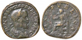 ROMANE IMPERIALI - Pupieno (238) - Sesterzio - Busto laureato a d. /R La Pace seduta a s. con ramo d'ulivo e scettro C. 23 (15 Fr.) (AE g. 20,45) Rito...