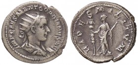 ROMANE IMPERIALI - Gordiano III (238-244) - Antoniniano - Busto radiato e drappeggiato a d. /R La Fedeltà stante a s. con un'insegna e scettro trasver...