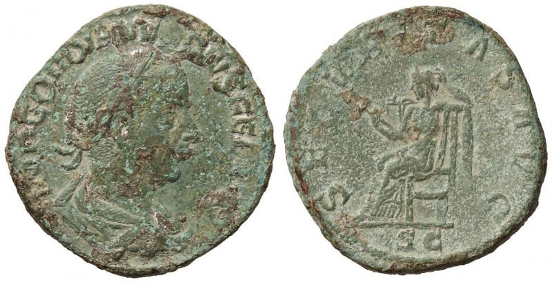 ROMANE IMPERIALI - Gordiano III (238-244) - Sesterzio - Busto laureato e drappeg...