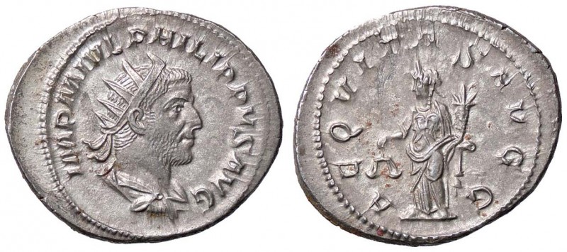 ROMANE IMPERIALI - Filippo I (244-249) - Antoniniano - Busto radiato a d. /R L'E...