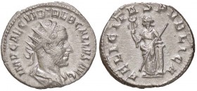 ROMANE IMPERIALI - Treboniano Gallo (251-253) - Antoniniano - Busto radiato e drappeggiato a d. /R La Felicità stante con scettro trasversale si appog...