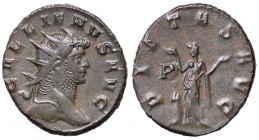 ROMANE IMPERIALI - Gallieno (253-268) - Antoniniano - Busto radiato e drappeggiato a d. /R La Pietà stante a s. con le mani alzate C. 786 (MI g. 3,7)...