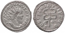 ROMANE IMPERIALI - Postumo (259-278) - Antoniniano - Busto radiato e drappeggiato a d. /R Caduceo alato C. 333 (MI g. 3,29)
BB+
