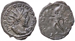 ROMANE IMPERIALI - Vittorino (268-270) - Antoniniano - Busto radiato e drappeggiato a d. /R Il Sole seminudo andante a s. con una frusta e la mano d. ...
