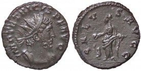 ROMANE IMPERIALI - Tetrico I (270-273) - Antoniniano - Busto radiato e corazzato a d. /R La Salute stante a s. nutre un serpente arrotolato a un altar...