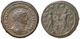 ROMANE IMPERIALI - Numeriano (283-284) - Antoniniano - Busto radiato e drappeggiato a d. /R Numeriano in abiti militari stante a d. riceve un globo so...