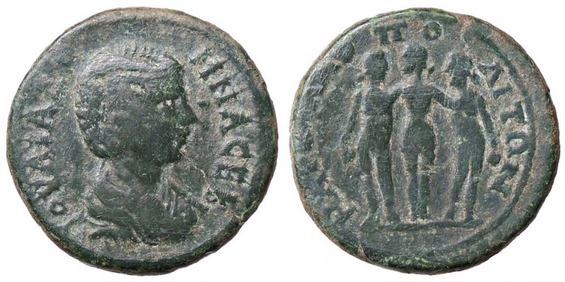 ROMANE PROVINCIALI - Giulia Domna (moglie di S. Severo) - AE 27 (Marcianopoli - ...