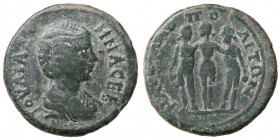 ROMANE PROVINCIALI - Giulia Domna (moglie di S. Severo) - AE 27 (Marcianopoli - Moesia Inferiore) - Busto a d. /R Le tre Grazie Varb. 888 (AE g. 8,07)...