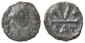 BIZANTINE - Eraclio (610-641) - Pentanummo (Catania) - Busti di fronte /R Numerale tra due stelle Sear 887 (AE g. 0,8)
BB