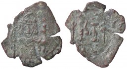 BIZANTINE - Leone III e Costantino V (720-741) - Follis (Siracusa) - Leone di fronte /R Costantino di fronte Spahr 297 (AE g. 2,39)
BB+/BB