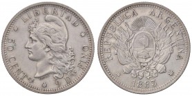 ESTERE - ARGENTINA - Repubblica - 50 Centavos 1883 Kr. 31 AG
SPL