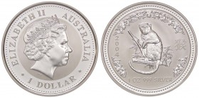 ESTERE - AUSTRALIA - Elisabetta II (1952) - Dollaro 2004 - Anno della scimmia Kr. 674 AG
FS