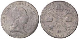ESTERE - AUSTRIA - Francesco II (1792-1806) - Tallero 1793 A Kr. 62.1 AG Da montatura
MB