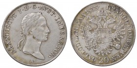 ESTERE - AUSTRIA - Francesco I Imperatore (1806-1835) - 20 Kreuzer 1833 A Kr. 2147 AG
BB-SPL