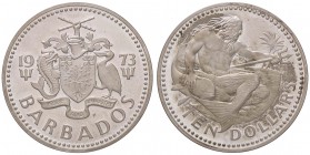 ESTERE - BARBADOS - Elisabetta II (1952) - 10 Dollari 1973 AG
FS