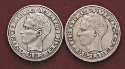 ESTERE - BELGIO - Baldovino I (1951-1993) - 50 Franchi 1958 - Esposizione Mondiale di Bruxelles Kr. 150.1/151.1 AG DER e DES Lotto di 2 monete
qFDC÷F...
