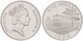 ESTERE - BERMUDA - Elisabetta II (1952) - Dollaro 1988 AG
FS