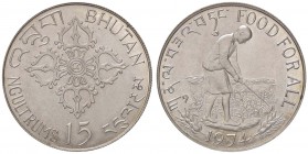 ESTERE - BHUTAN - Jigme Singye Wangchuck (1972) - 15 Ngultrums 1974 Kr. 42 AG
FS
