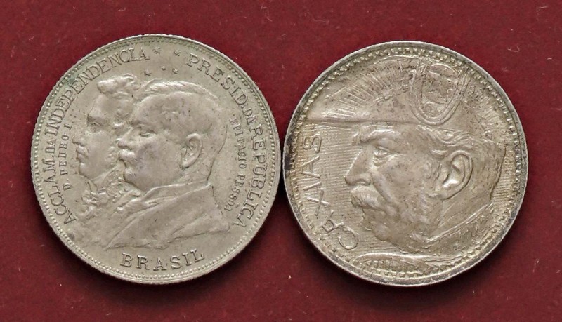 ESTERE - BRASILE - Repubblica (1889) - 2.000 Reis 1922 Kr. 523 AG Assieme a 2000...