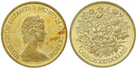 ESTERE - CANADA - Elisabetta II (1952) - 100 Dollari 1977 - Fiori Kr. 119 (AU g. 16,97) In confezione
FS