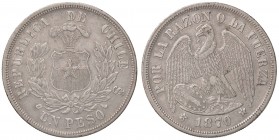 ESTERE - CILE - Repubblica - Peso 1870 Kr. 142.1 AG
BB+
