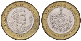 ESTERE - CUBA - Repubblica - 5 Pesos 1999 Kr. 730 Bimetalliche
FDC