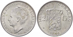 ESTERE - CURACAO - Guglielmina (1890-1948) - 2,5 Gulden 1944 Kr. 46 AG
FDC