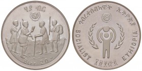 ESTERE - ETIOPIA - Repubblica - 20 Birr 1972 - Anno internazionale del bambino Kr. 54 AG
FS