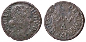 ESTERE - FRANCIA - NEVERS E RETHEL - Carlo II di Gonzaga (1637-1659) - Tornese 1651 CU
BB