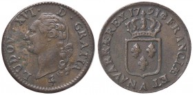 ESTERE - FRANCIA - Luigi XVI (1774-1792) - Sol 1791 A Gad. 350 CU
BB+