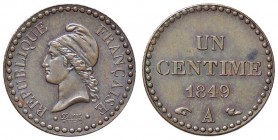 ESTERE - FRANCIA - Seconda Repubblica (1848-1852) - Centime 1849 Kr. 754 CU
SPL