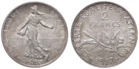 ESTERE - FRANCIA - Terza Repubblica (1870-1940) - 2 Franchi 1917 Kr. 845.1 AG
qFDC