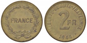 ESTERE - FRANCIA - Governo Provvisorio di De Gaulle (1944-1946) - 2 Franchi 1944 Kr. 905 BR
FDC