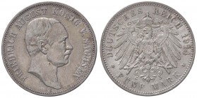 ESTERE - GERMANIA - SASSONIA - Federico Augusto III (1904-1918) - 5 Marchi 1914 E Kr. 1266 AG
SPL-FDC