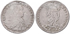 ESTERE - GERMANIA - WURZBURG - Adam Friedrich von Seinsheim (1755-1779) - 20 Kreuzer 1763 Kr. 358 AG Appiccagnolo rimosso
MB