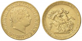 ESTERE - GRAN BRETAGNA - Giorgio III (1760-1820) - Sterlina 1817 Kr. 674 R (AU g. 7,89)
MB-BB