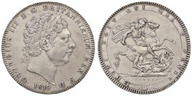 ESTERE - GRAN BRETAGNA - Giorgio III (1760-1820) - Corona 1819 Kr. 675 R AG Colpetto
BB+