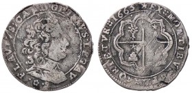 ZECCHE ITALIANE - AVIGNONE - Alessandro VII (1655-1667) - Luigino 1663 Camm. 14; Munt. 44 var RR AG A nome del Cardinale Flavio Chigi
MB