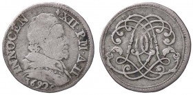 ZECCHE ITALIANE - AVIGNONE - Innocenzo XII (1691-1700) - Dodicesimo di scudo 1692 A. II Ser. 397; Munt. 127 R AG
MB/qBB