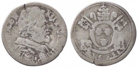 ZECCHE ITALIANE - AVIGNONE - Innocenzo XII (1691-1700) - Dodicesimo di scudo 1693 A. II Ser. 404; Munt. 128 R AG
MB